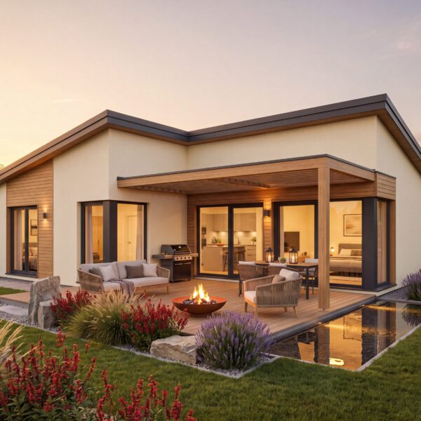 Bungalow Abendlicht
