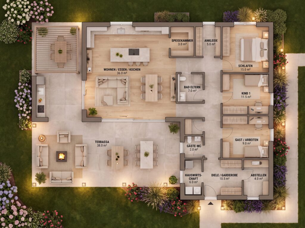 Bungalow-Varendi-Grundriss